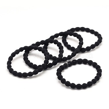 Black Elastic Fibre Hair Ties