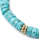 Natural Howlite Braided Bead Bracelets(BJEW-JB11114-01)-3