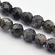 Faceted Round Natural Larvikite Beads Strands(G-E302-083-4mm)-1