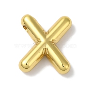 Ion Plating(IP) 304 Stainless Steel Pendants, Letter Charm, Letter X, 20x17x5mm, Hole: 2mm(STAS-Z063-01G-X)