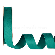Double Side Velvet Ribbon, Flat, Dark Green, 1 inch(25mm), about 10.00 Yards(9.14m)/Roll(SRIB-WH0011-058B)