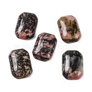 Natural Rhodonite Cabochons, Rectangle, 28.5~30x20~21x6~7mm(G-B085-01A-04)