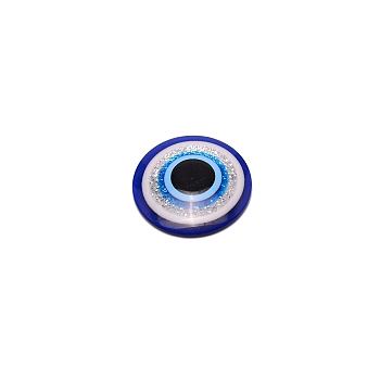Craft Plastic Doll Eyes, Stuffed Toy Eyes, Flat Round, Blue, 37.5x6mm