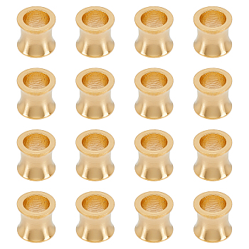SUPERFINDING 100pcs Brass Beads, Long-Lasting Plated, Column, Real 24K Gold Plated, 4x4mm, Hole: 3mm