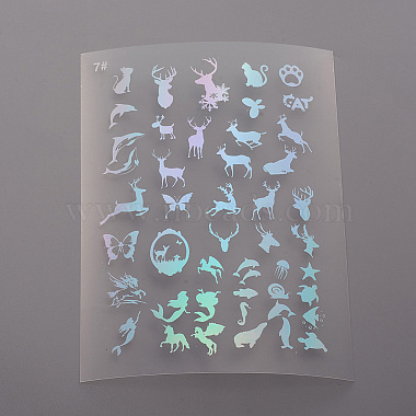 Colorful Deer Plastic Stickers