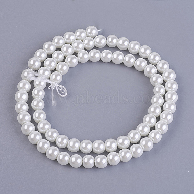 Brins de perles rondes en verre teinté écologique(X-HY-A008-6mm-RB001)-3
