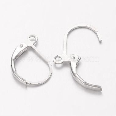 Accessoires de boucle d'oreille en dormeuse en laiton plaqué platine(X-KK-H670-N-NF)-2