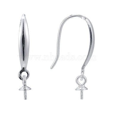 925 Sterling Silver Earring Hooks(X-STER-E062-02S)-2