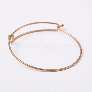 Adjustable Ion Plating(IP) 304 Stainless Steel Expandable Bangle Making(BJEW-L604-09G)-2