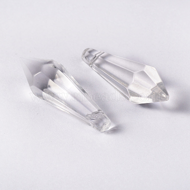 Faceted Glass Pendants(X-GD14x37mmC01)-3