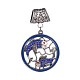 Gros pendentifs en alliage avec strass(ALRI-F057-01AS)-1