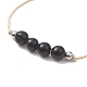 3Pcs 3 Style Natural Obsidian Braided Bead Bracelets Set(BJEW-JB09334-03)-4