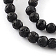 Natürliche gefärbte Lavastein Edelstein runde Perlenstränge(X-G-R293-03)-1
