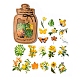 60Pcs 20 Styles PET Flower & Butterfly Decorative Stickers(PW-WG85469-06)-1