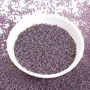 MIYUKI Round Rocailles Beads, Japanese Seed Beads, (RR3206) Magic Copper Plum Lined Crystal, 15/0, 1.5mm, Hole: 0.7mm, about 5555pcs/bottle, 10g/bottle(SEED-JP0010-RR3206)