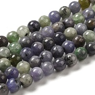 Natural Tanzanite Beads Strands, Round, 6mm, Hole: 0.5mm, about 70~72pcs/strand, 15.55''~15.75''(39.5~40cm)(G-Z044-A01-01)