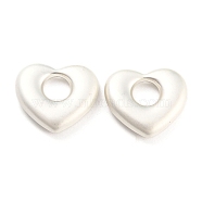 Alloy Pendants, Heart, Matte Silver Color, 16x18x4mm, Hole: 6mm(FIND-G062-10MS)
