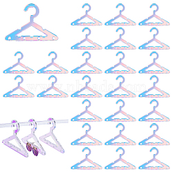Elite 30Pcs Acrylic Earring Display Accessories, for Earring Organizer Holder, Clothes Hanger Shape, Colorful, 3.95x5.45x0.3cm, Hole: 2mm(EDIS-PH0001-72)
