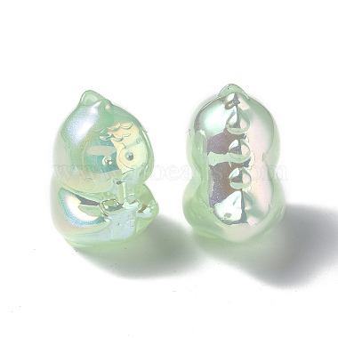 Placage uv perles acryliques irisées arc-en-ciel(PACR-M003-15B)-3