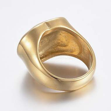 Ионное покрытие (ip) 304 кольцо на палец с широкой полосой из нержавеющей стали(RJEW-H125-42G-17mm)-3