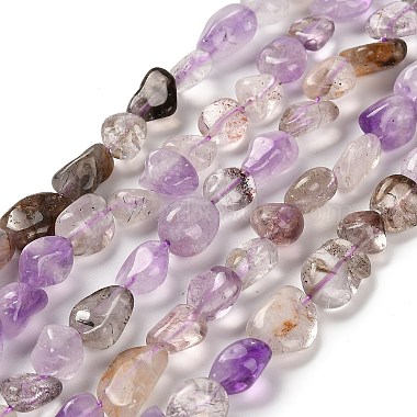 Orchid Nuggets Rutilated Quartz Beads