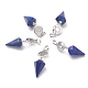 Natural Dyed Lapis Lazuli Pendants(G-O194-03)-1