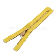 Garment Accessories, Nylon Closed-end Zipper, Zip-fastener Components, Gold, 225x33x2.5mm(FIND-WH0052-40G)