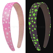 Luminous Headbands, Children Party Accessories, Pink, 160x150mm(PW-WGEB7F8-04)