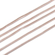 French Wire Gimp Wire, Flexible Round Copper Wire, Metallic Thread for Embroidery Projects and Jewelry Making, PeachPuff, 18 Gauge(1mm), 10g/bag(TWIR-Z001-04V)