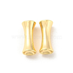 Brass Beads, Tube, Real 18K Gold Plated, 9x4mm, Hole: 1mm(KK-Q809-28G)