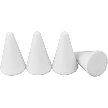 Porcelain Ring Display Stand, Cone, White, 1-1/8x2 inch(3x5cm)
