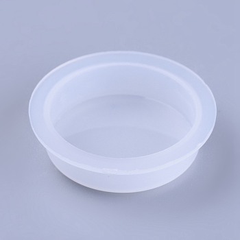 Plastic End Caps, Glue Dispensing Industrial Syringe Barrel End Cover, Clear, 23~27x7.5mm