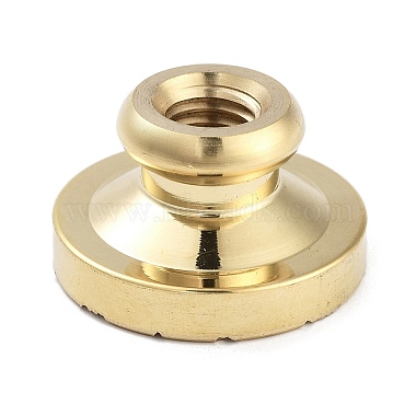 Texture Theme Roung Brass Stamp Head(AJEW-M036-06I-G)-3