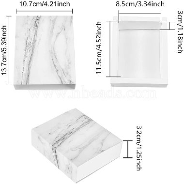 boîtes de tiroir de papier de modèle de marbre(CON-WH0071-06D)-2