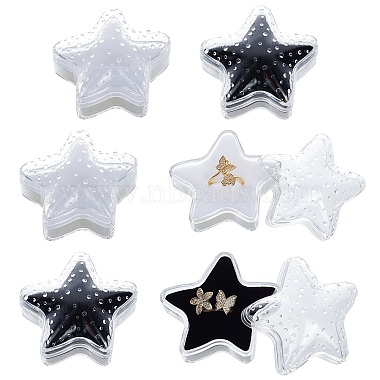 Mixed Color Starfish Plastic Gift Boxes