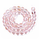 Chapelets de perles en verre peinte par pulvérisation transparent(GLAA-N035-03C-B06)-2