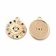 Placage de rack pendentifs en strass en alliage écologique(FIND-A025-02G)-1