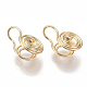 Brass Peg Bails Clip-on Earring Findings(KK-S355-034-NF)-2