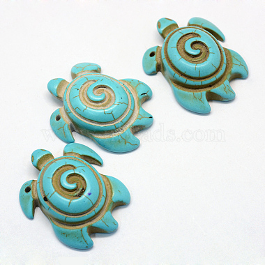 Synthetic Turquoise Pendants(X-TURQ-S283-22)-1