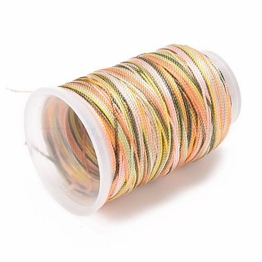 5 Rolls 12-Ply Segment Dyed Polyester Cords(WCOR-P001-01B-05)-2