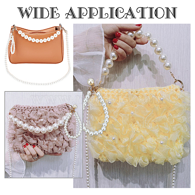 WADORN 3Pcs 3 Style Resin Imitation Pearl Purse Straps(FIND-WR0009-56)-5
