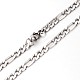 304 figaro de acero inoxidable conjuntos cadenas de joya(SJEW-O030-01)-3