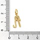 micro cuivres ouvrent pendentifs de zircons(KK-M273-01G-N)-3