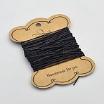 Jewelry DIY 0.7mm Black Waxed Cotton Cord(X-YC0.7mm131)