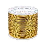 Matte Round Aluminum Wire, Gold, 20 Gauge, 0.8mm, 235m/roll(AW-BC0003-30E-0.8mm)