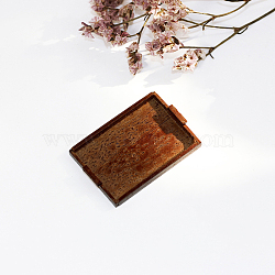 Mini Resin Serving Trays, Miniature Ornaments, Micro Landscape Dollhouse Accessories, Pretending Prop Decorations, Rectangle, Sienna, 43x30x4mm(BOTT-PW0002-143C)