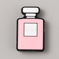 Cosmetics Silicone Focal Beads, Perfume Bottle, 30.5x19x7.5mm, Hole: 2mm(SIL-WH0020-11C)