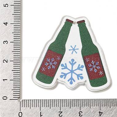 pendentifs en acrylique opaque sur le thème de Noël(SACR-Z004-04E)-3