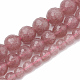 Chapelets de perles aux fraises en quartz naturel(G-R447-10mm-04)-2