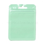 Rectangle Plastic Zip Top Gift Bags, with Transparence Windows Resealable Bags, Aquamarine, 10x7.5x0.15cm, Unilateral Thickness: 2.5 Mil(0.065mm)(OPP-B006-02A-01)